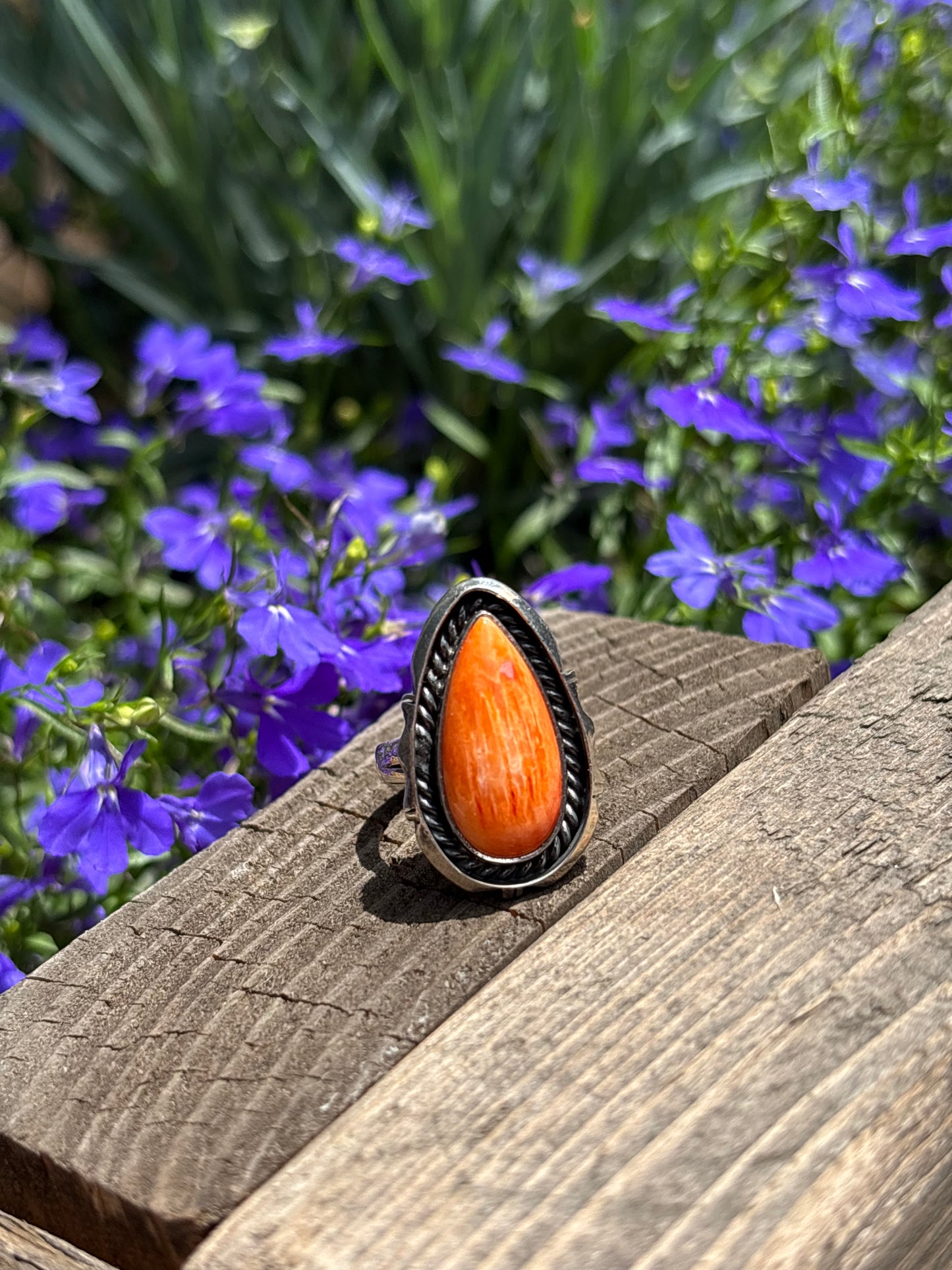 Orange Spiny Ring-6