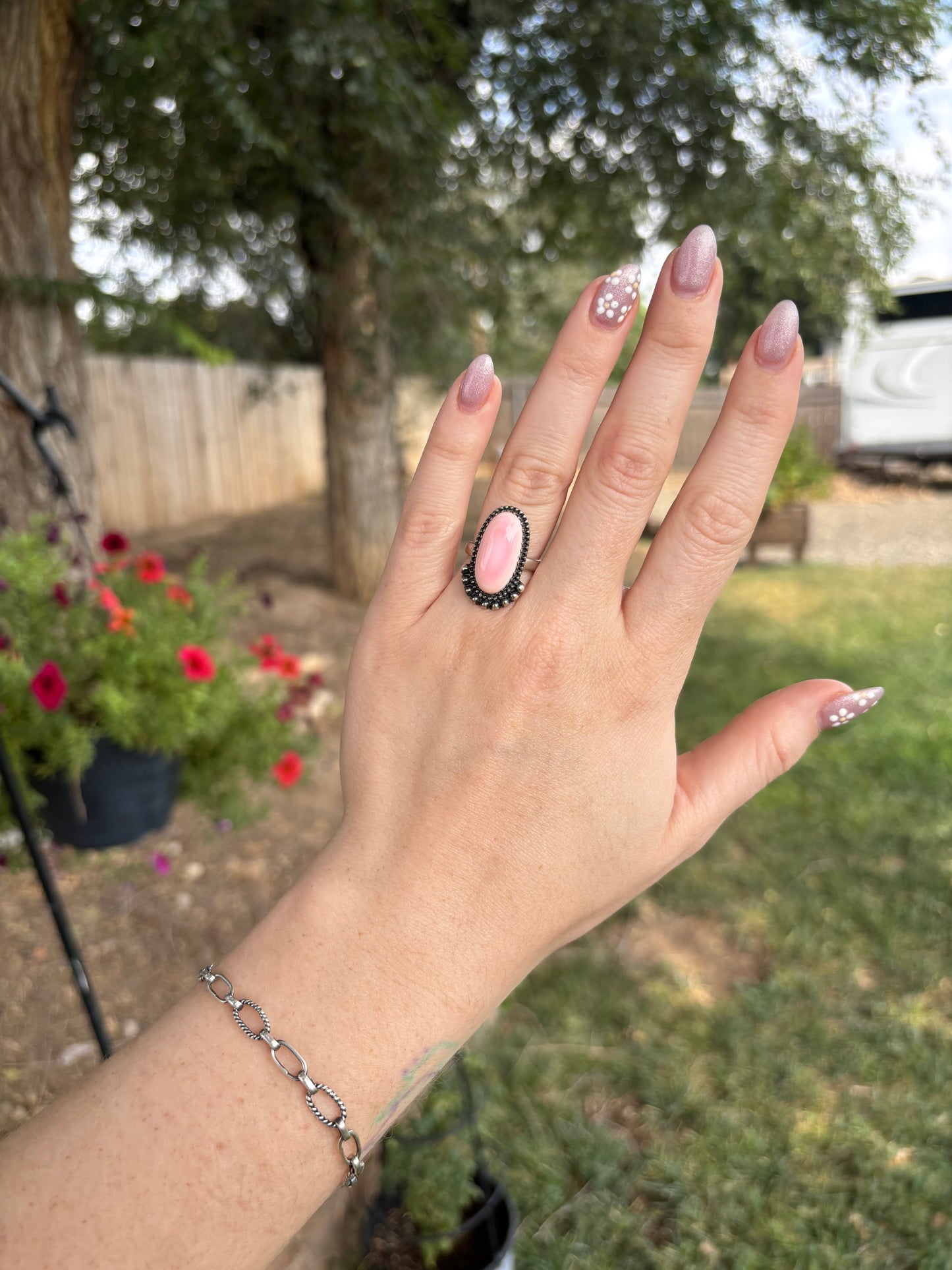 Pink Conch Ring-7