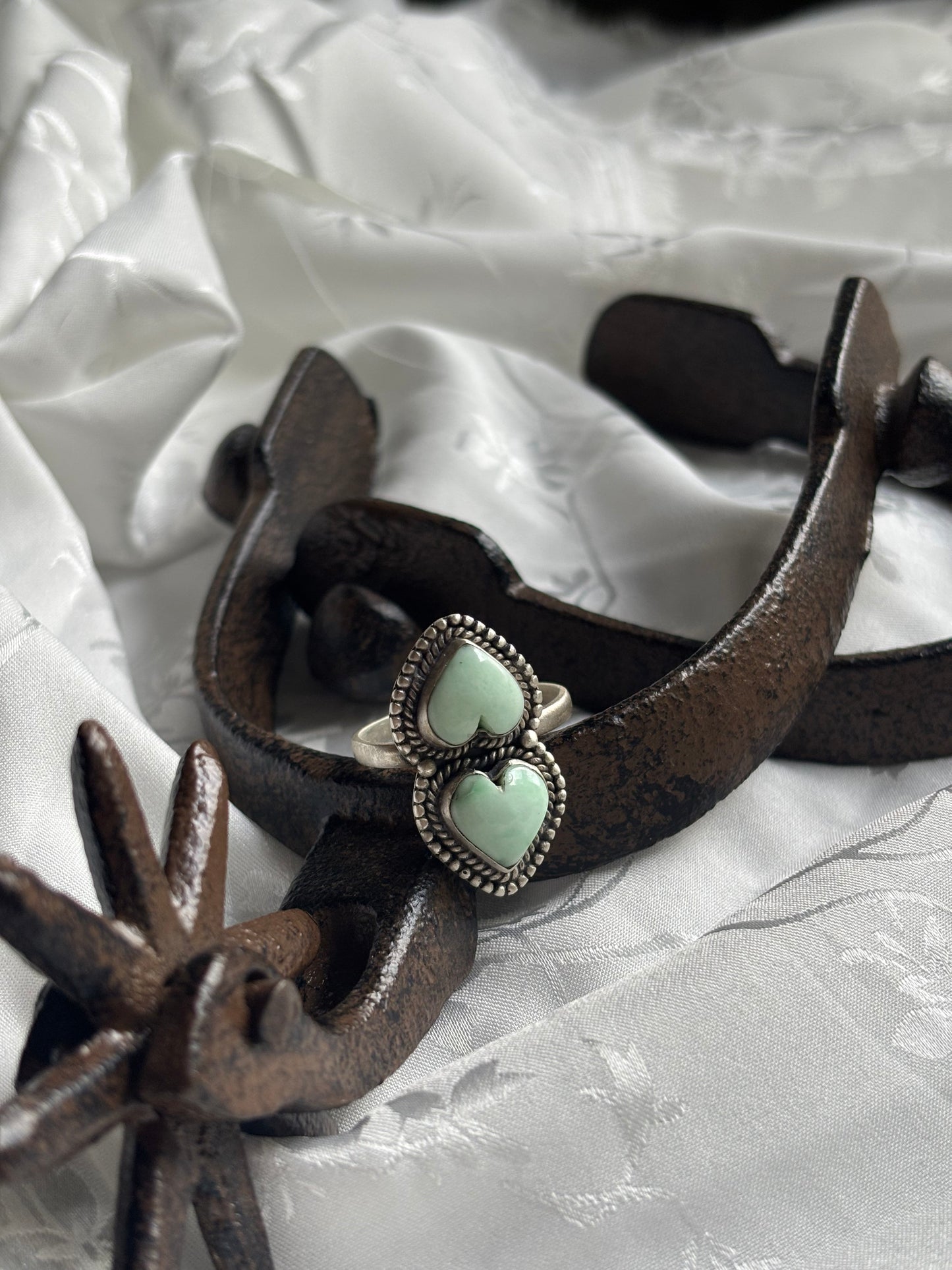 Double Paloma Heart Ring