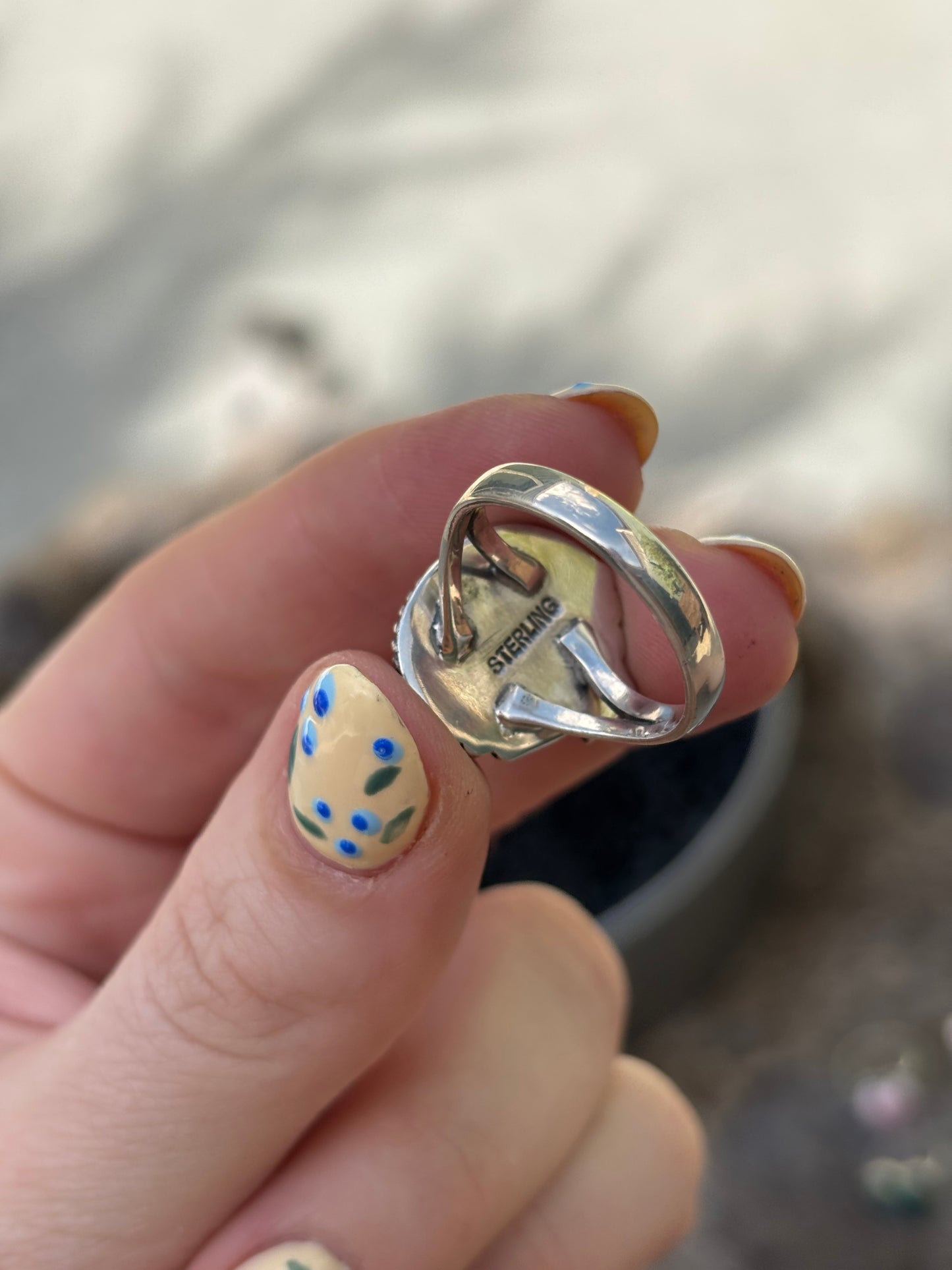 Orange Bolt Ring- 9