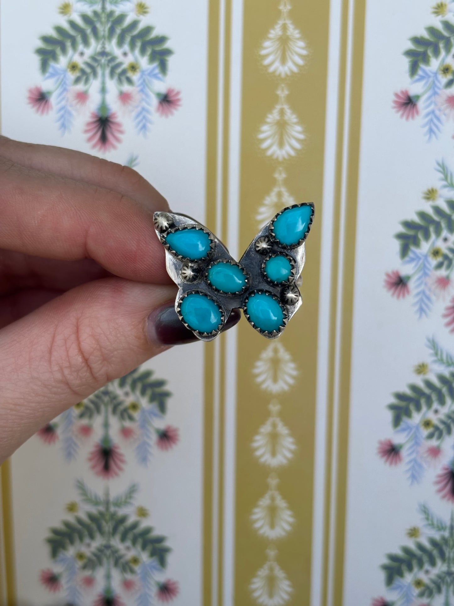 Kingman Butterfly Ring-Adj.