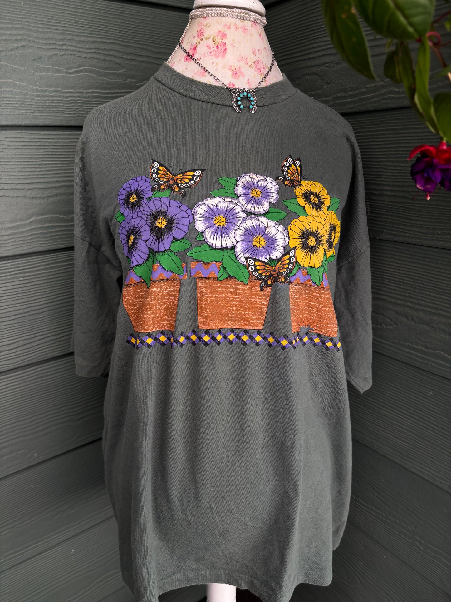 Vintage Flower Pot Tee-2XL