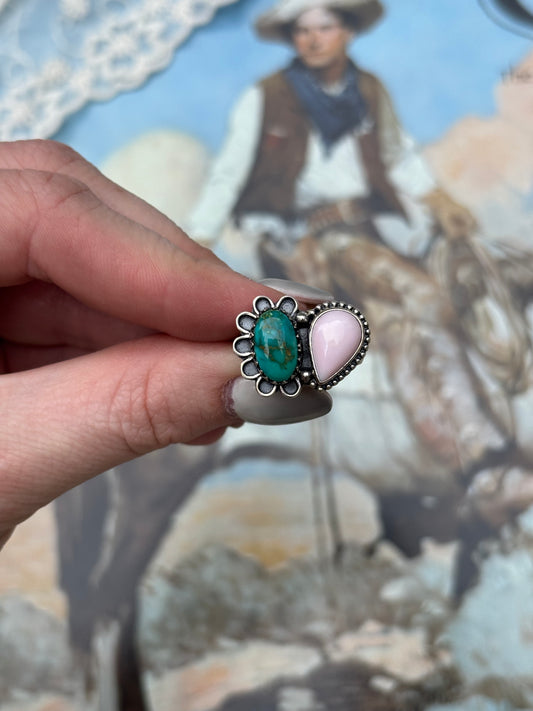 Pink & Blue Ring- 8.75