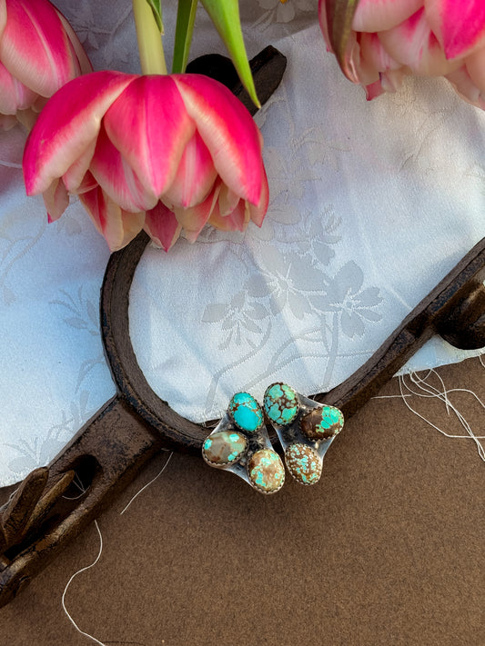 Mine Number 8 Cluster Earrings