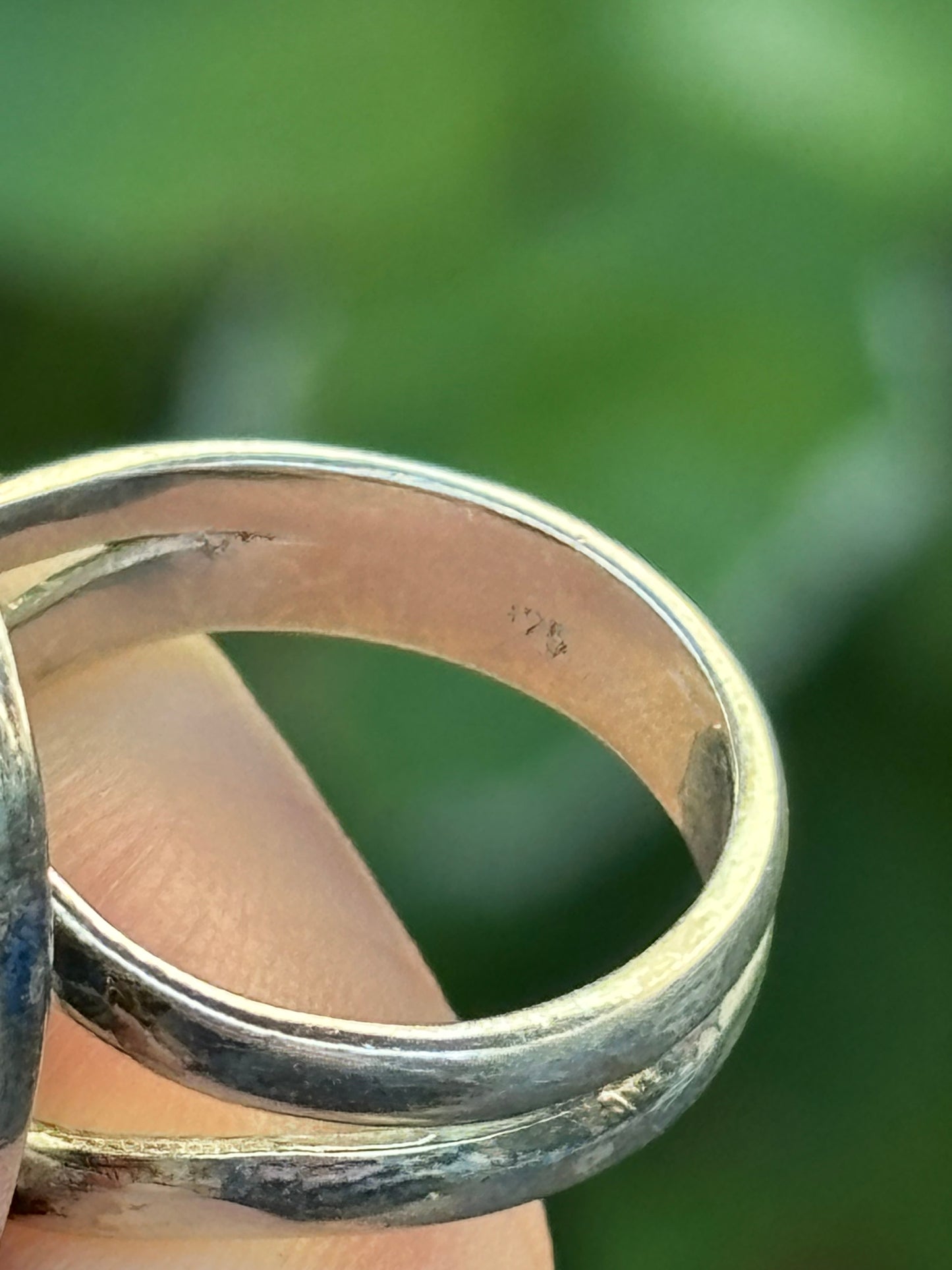 Dark Pink Moonstone Ring- 6.25