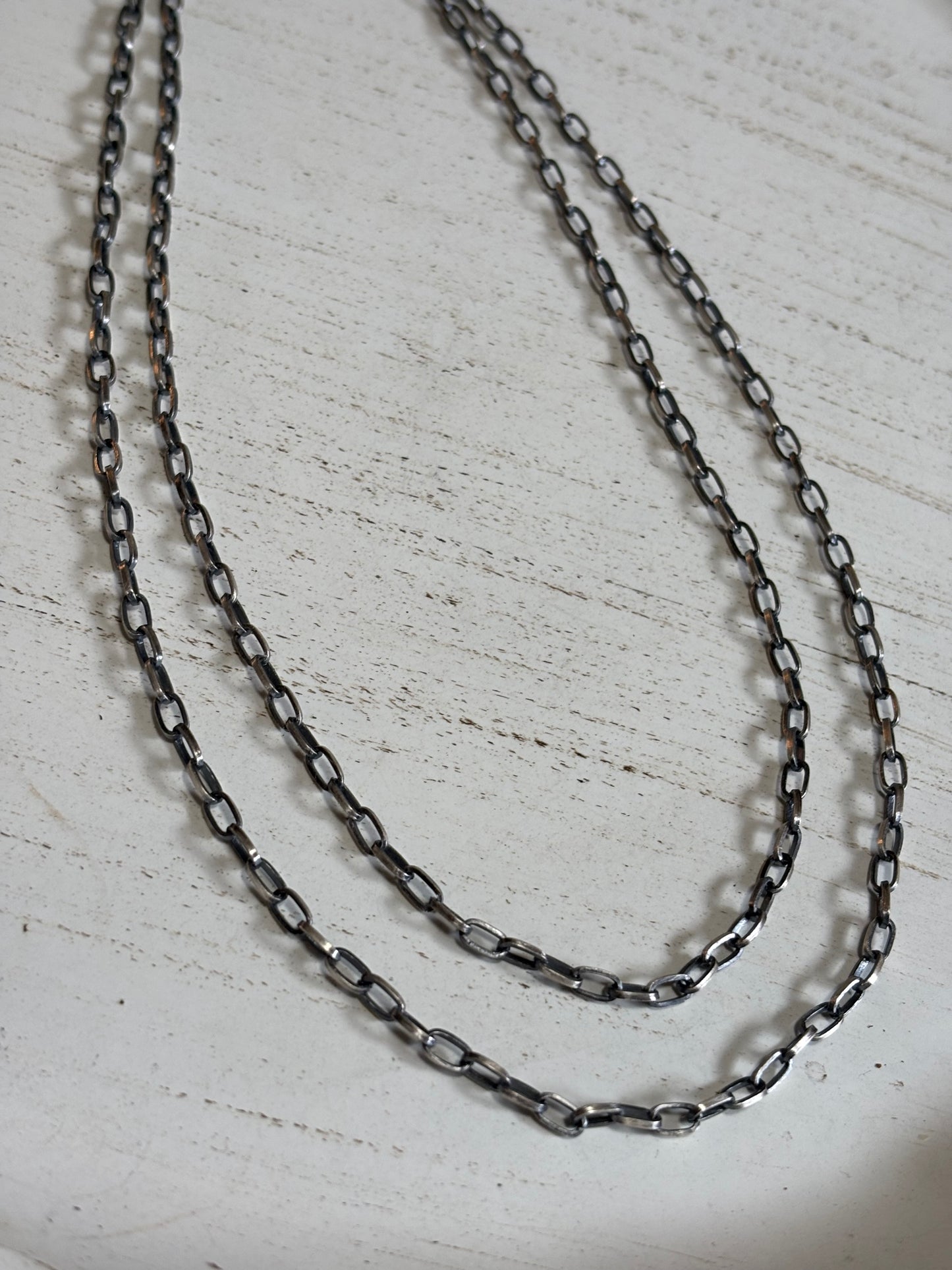 Sterling silver link chain necklaces