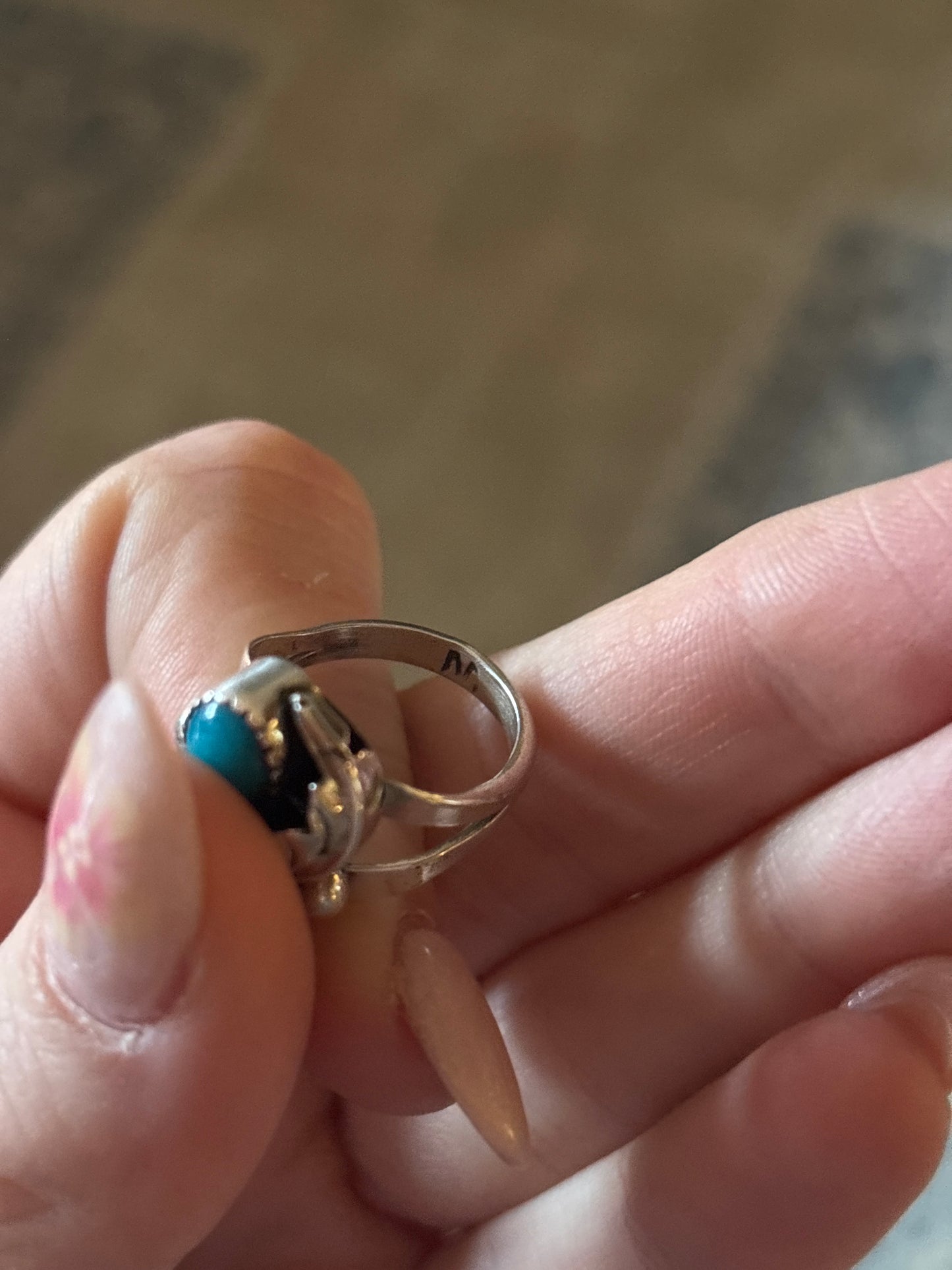 Vintage Double Stone Ring-6