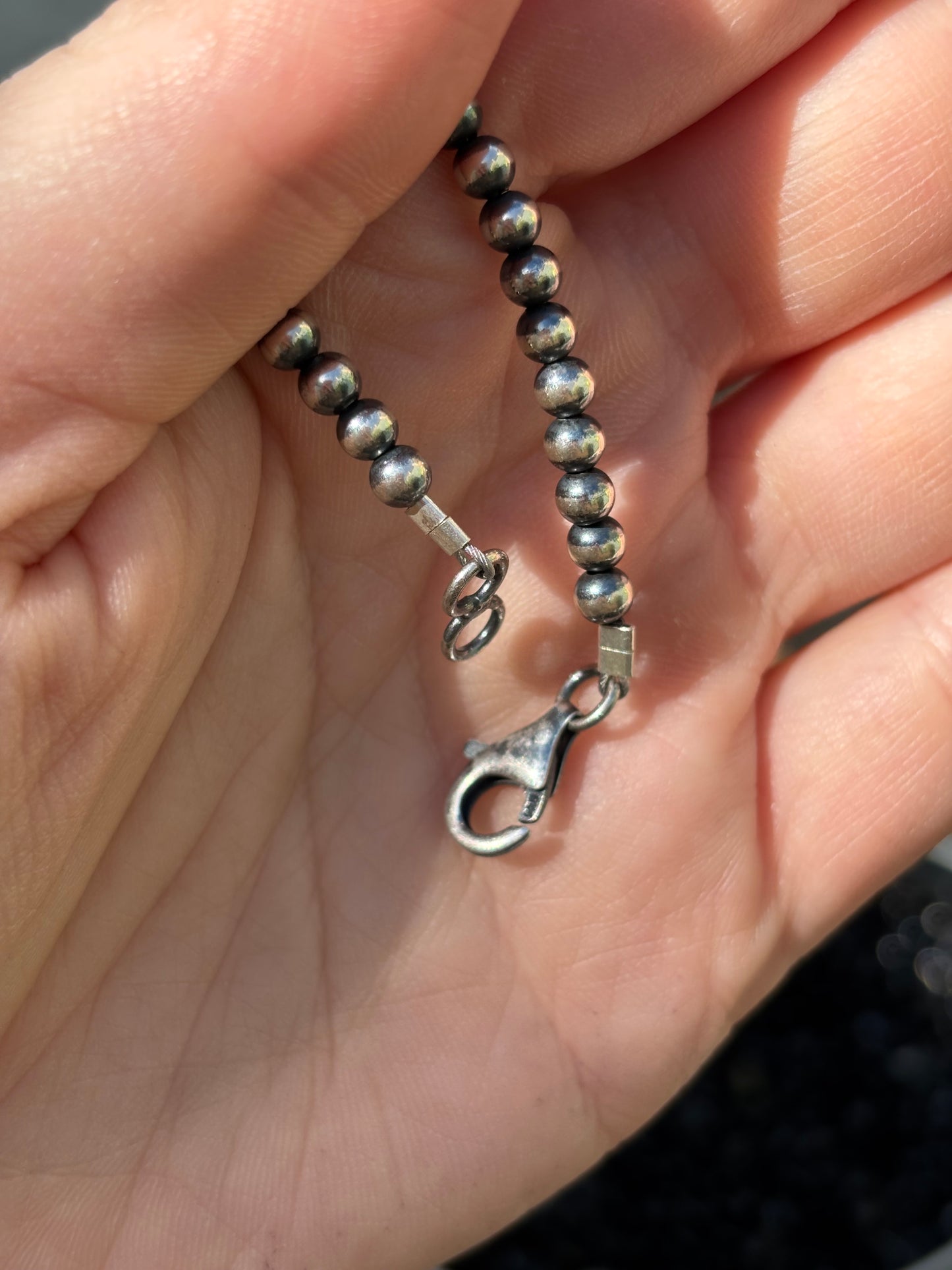 4mm 18in Sterling Pearls- Native Strung