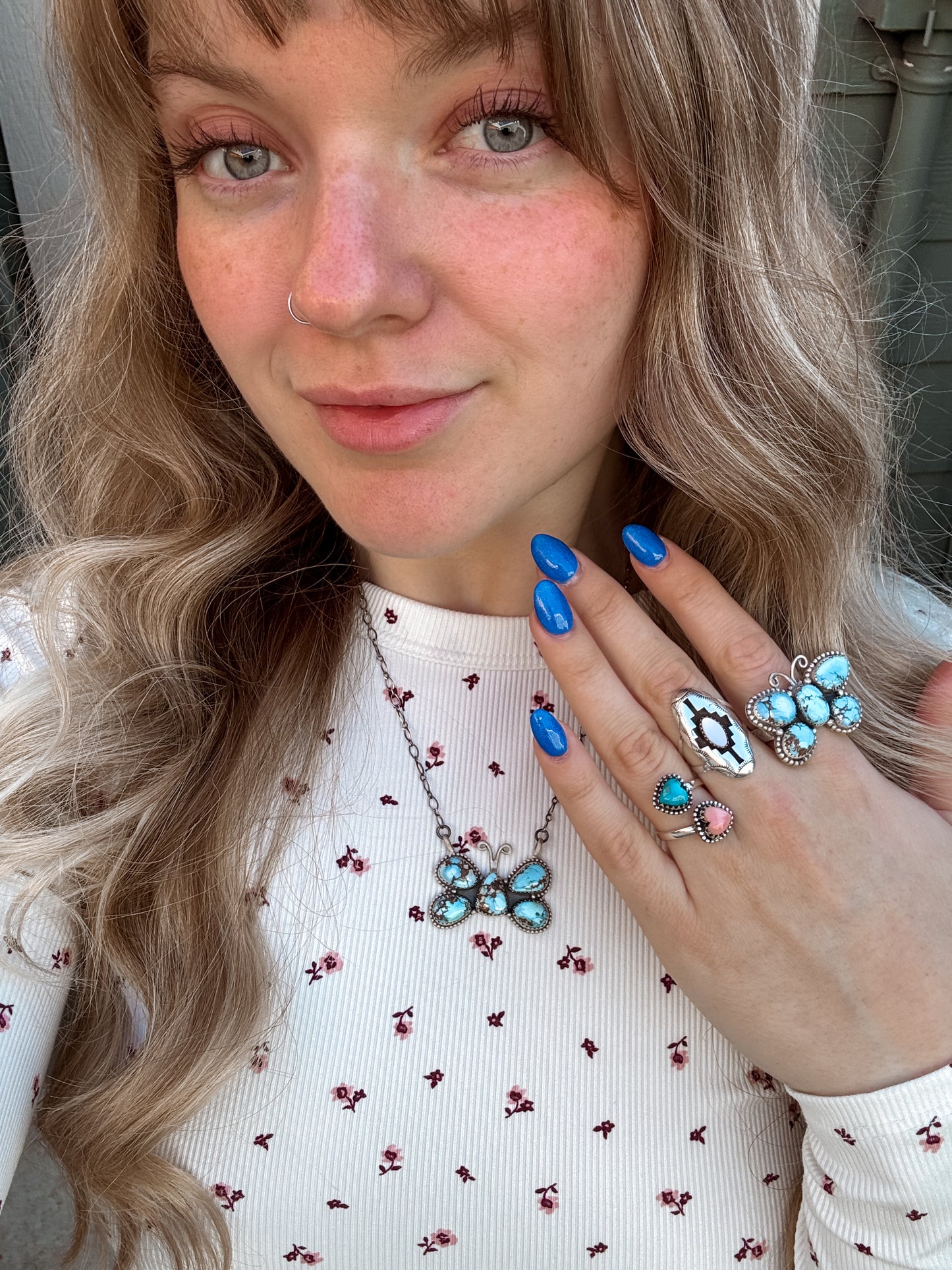 Golden Hills Butterfly Ring