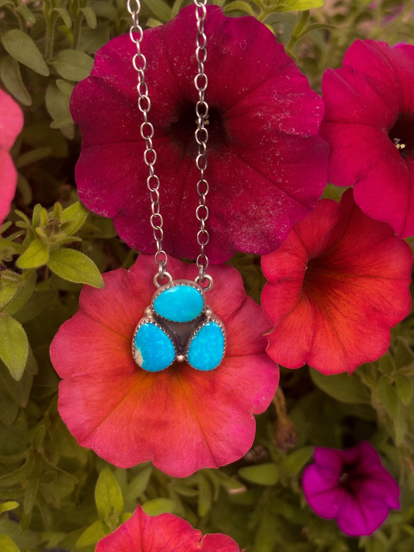 White Water Cluster Necklace