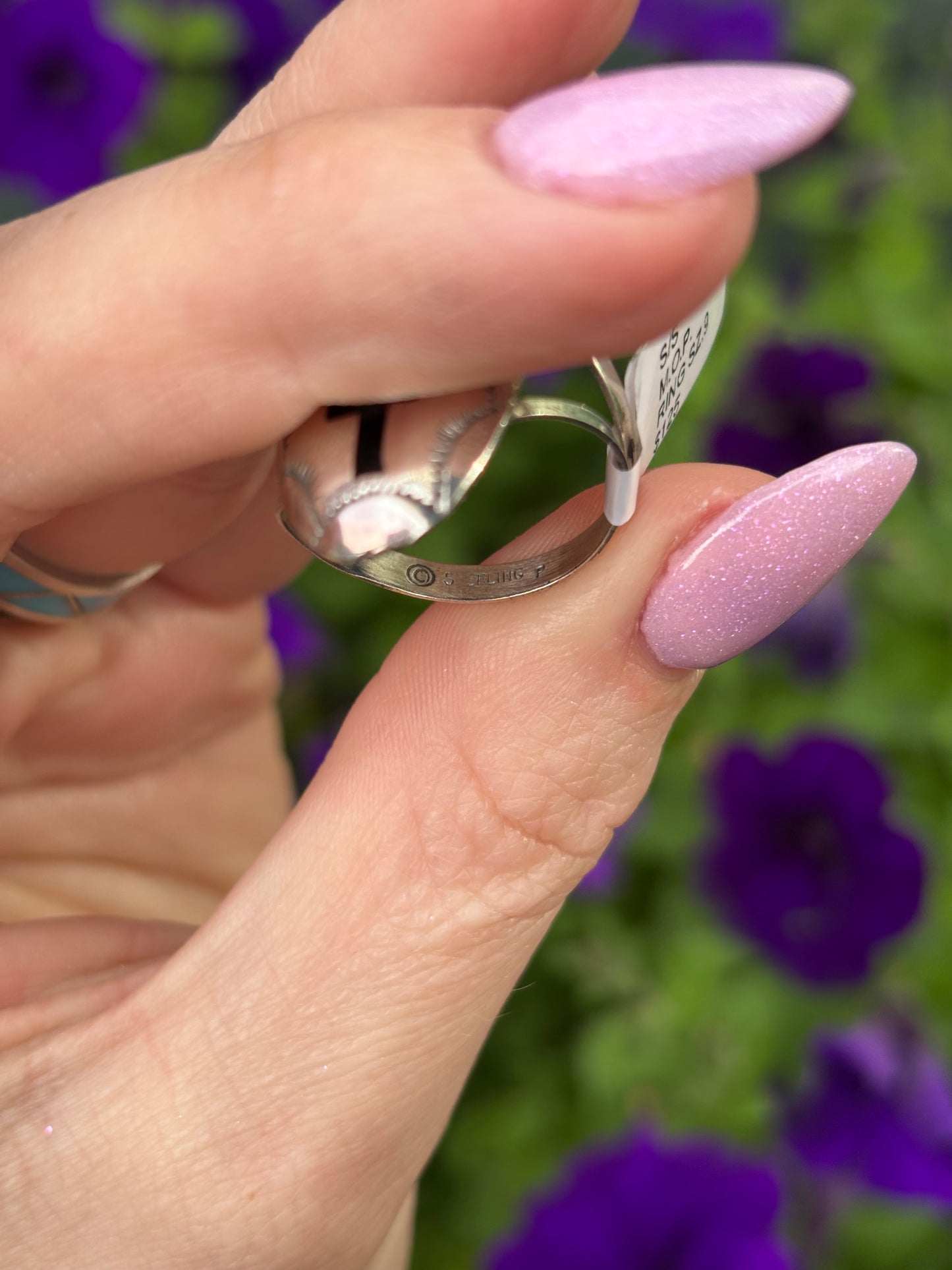 NATIVE Mother of Pearl Ring-9