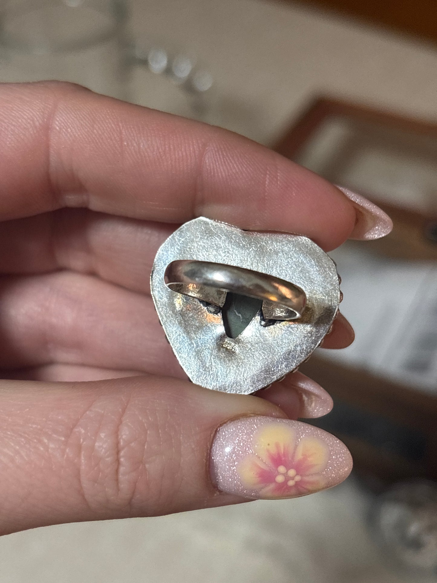 Heart Labradorite Ring-8