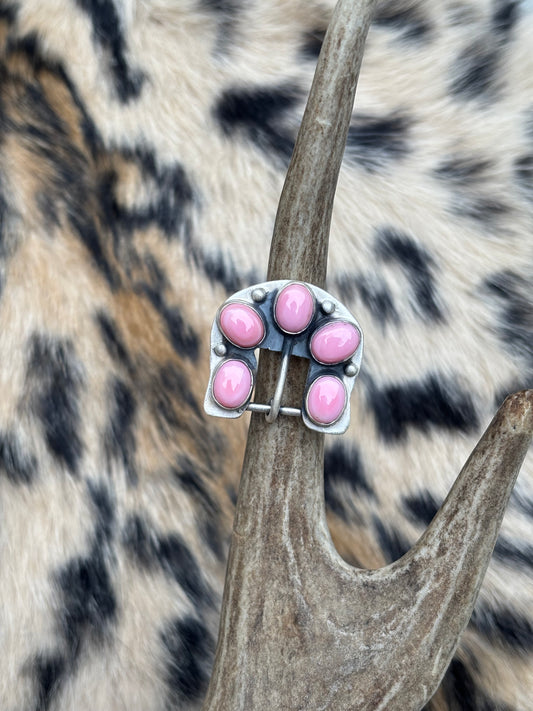 Pink Buckle Ring