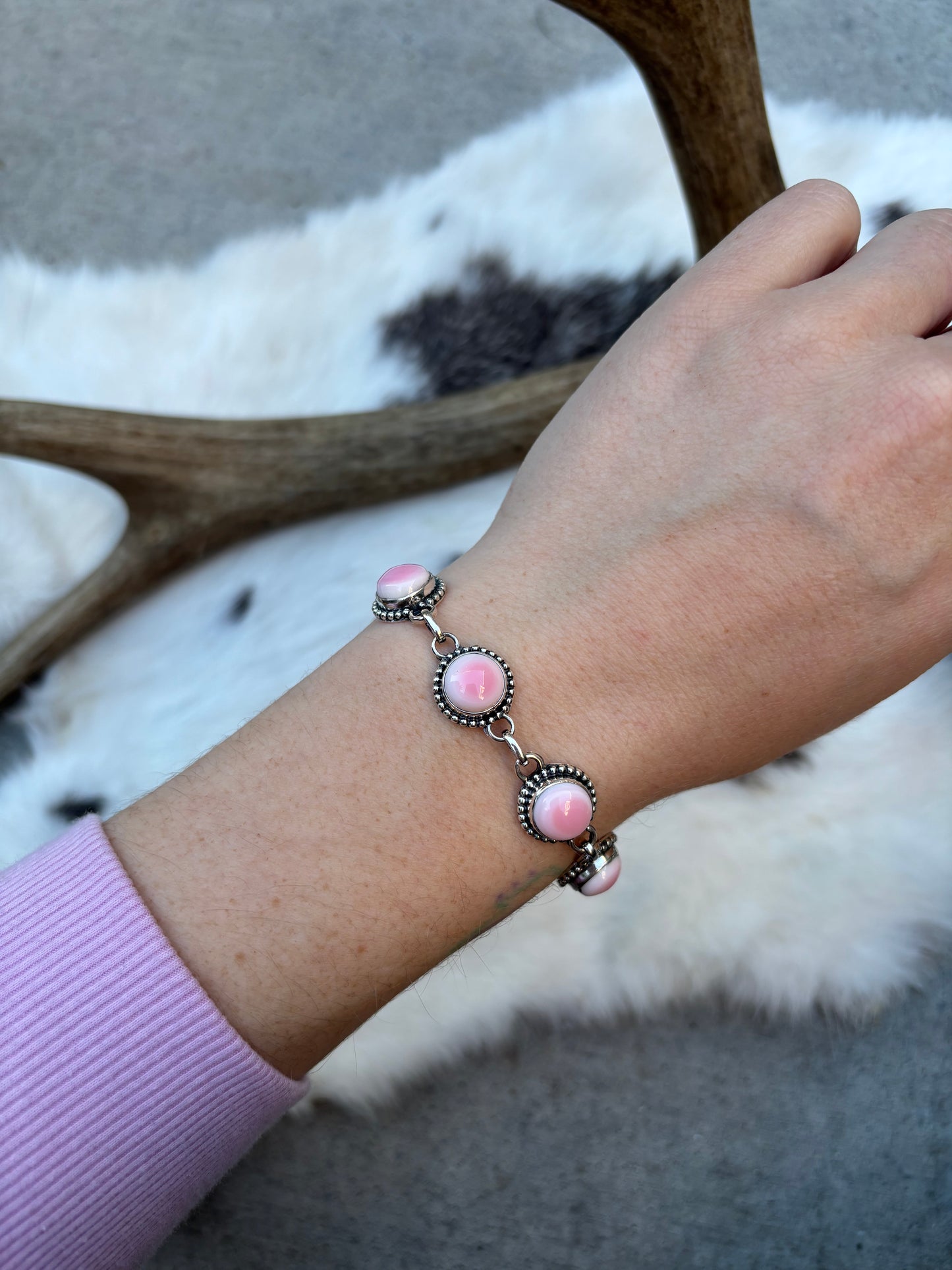 Pink Conch Bracelet