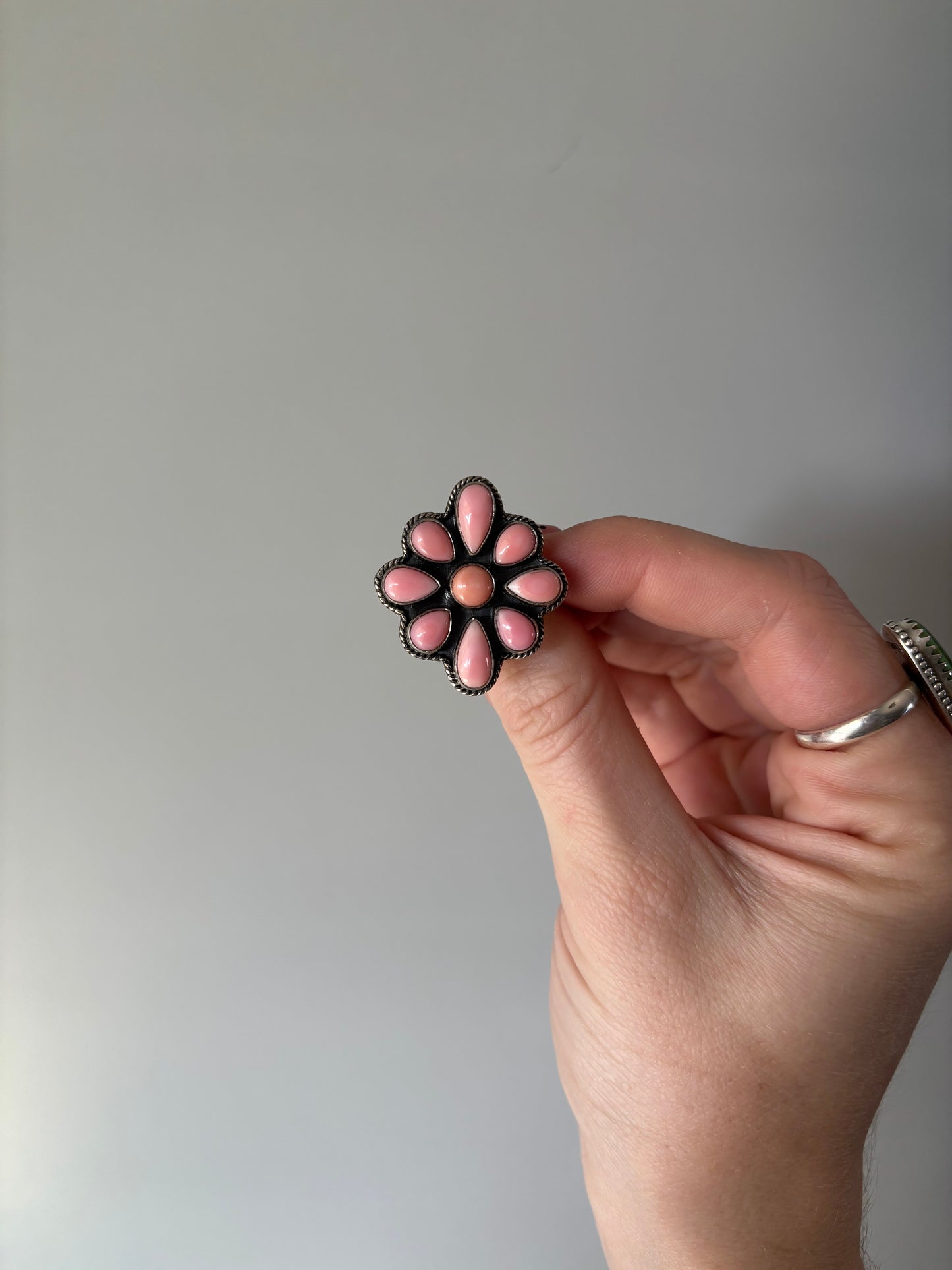 Pink Cluster Ring-7