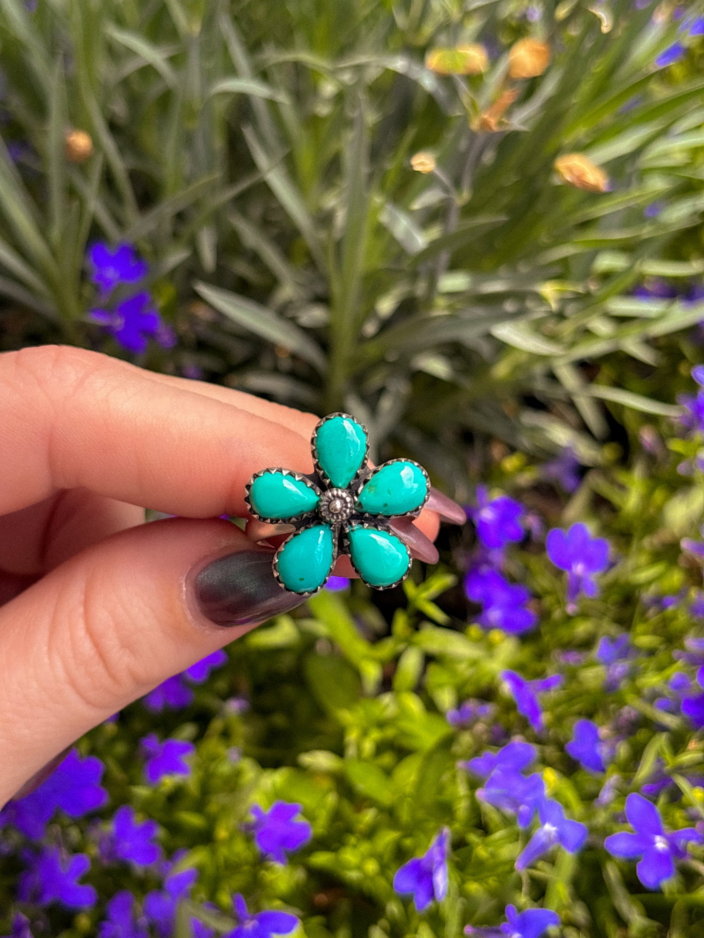 Blue Flower Spinner-10