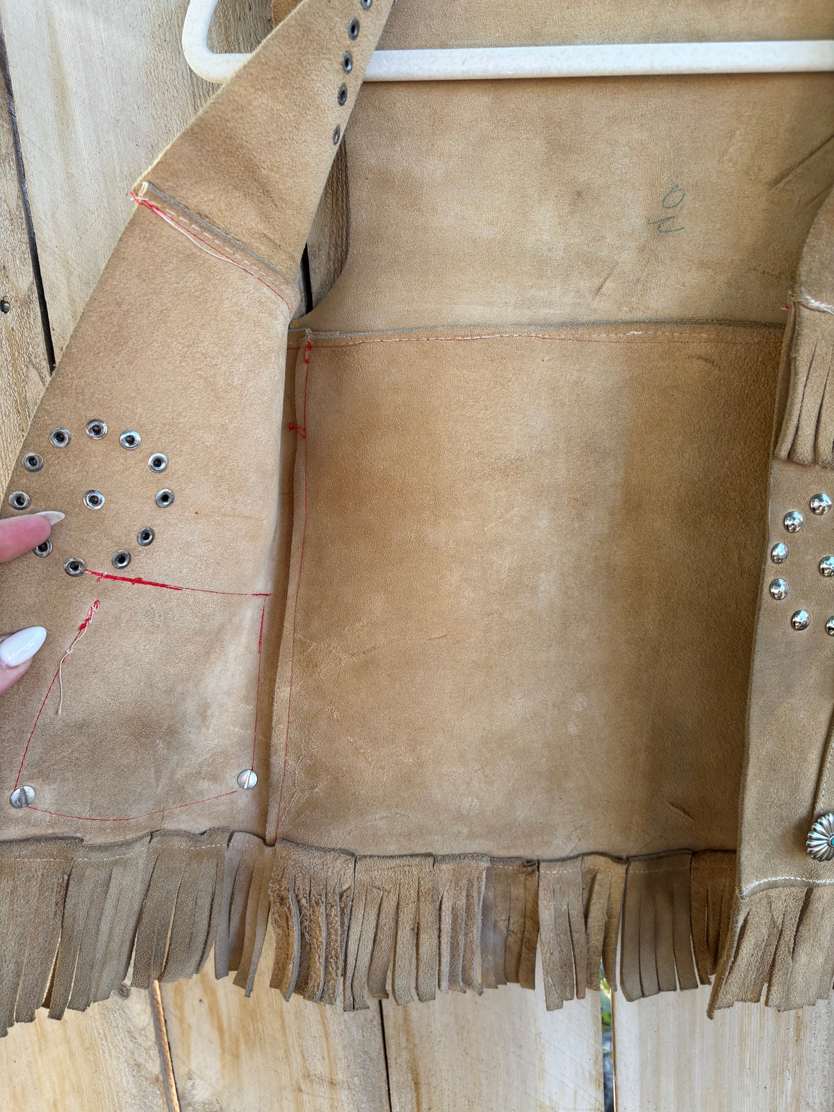 Hand Burned VINTAGE Vest (XS)
