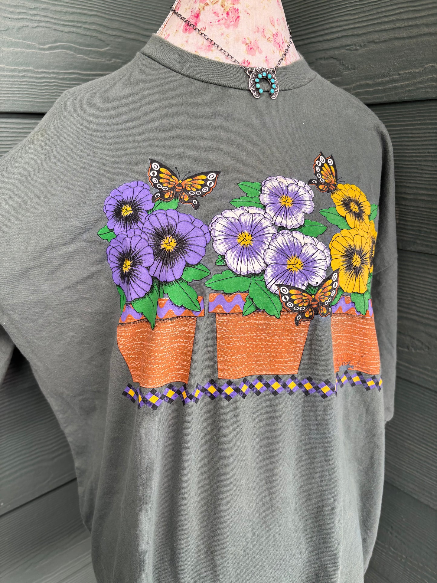 Vintage Flower Pot Tee-2XL