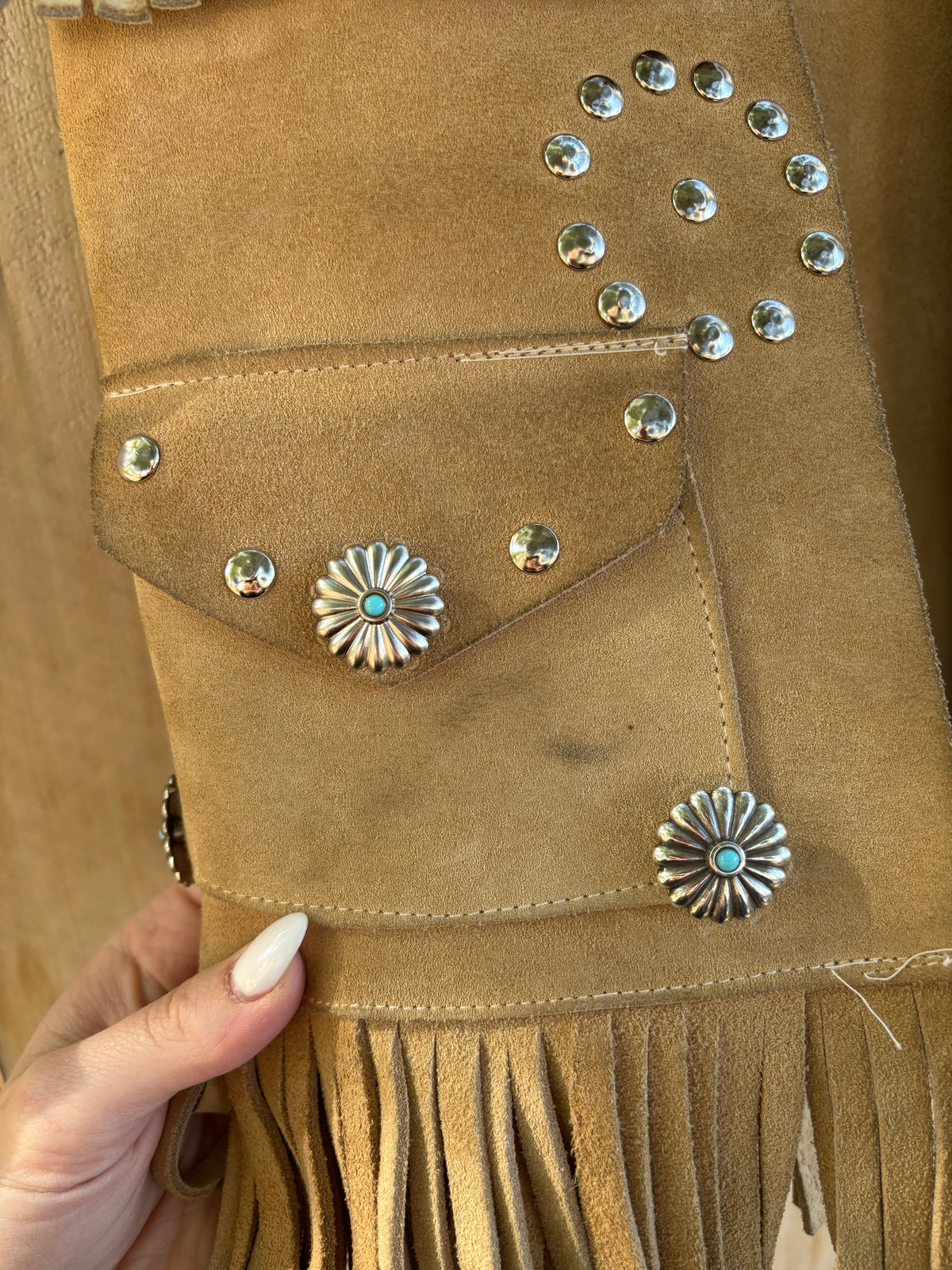 Hand Burned VINTAGE Vest (XS)