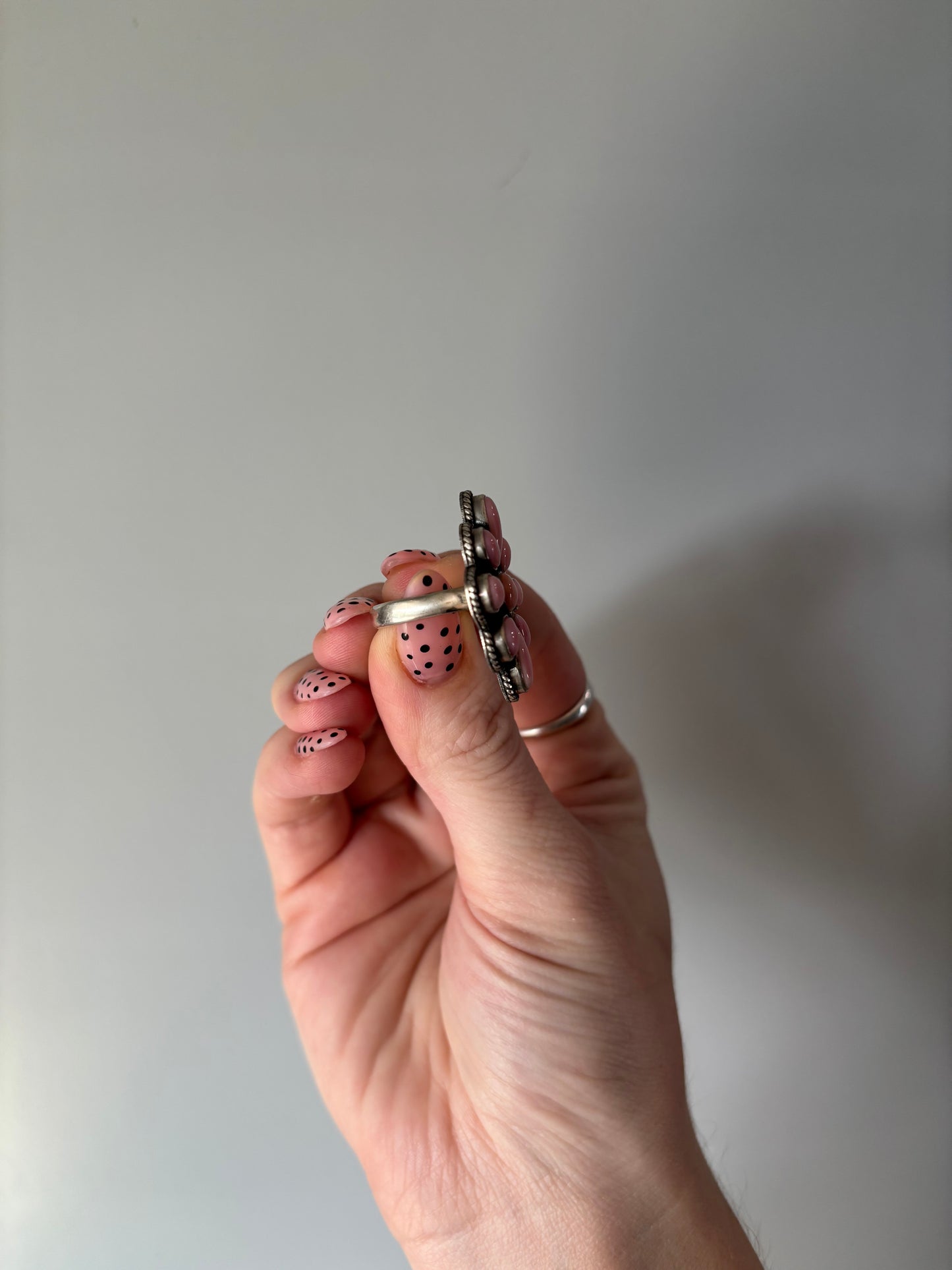 Pink Cluster Ring-7